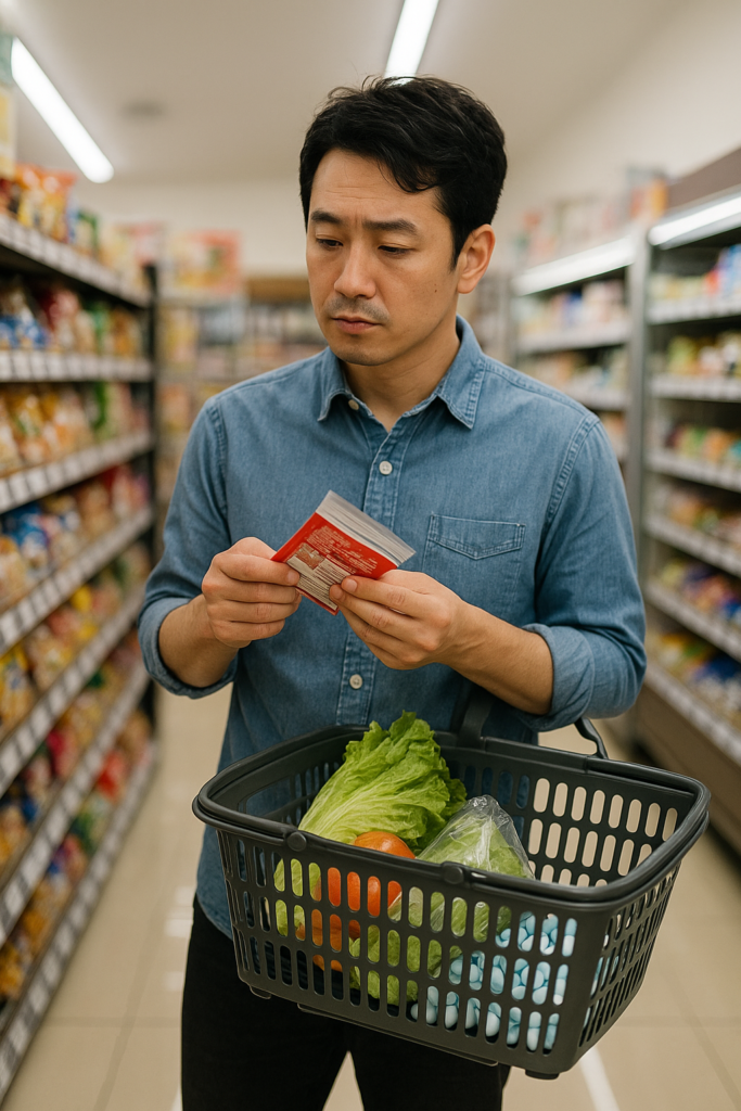 買い物をしている様子